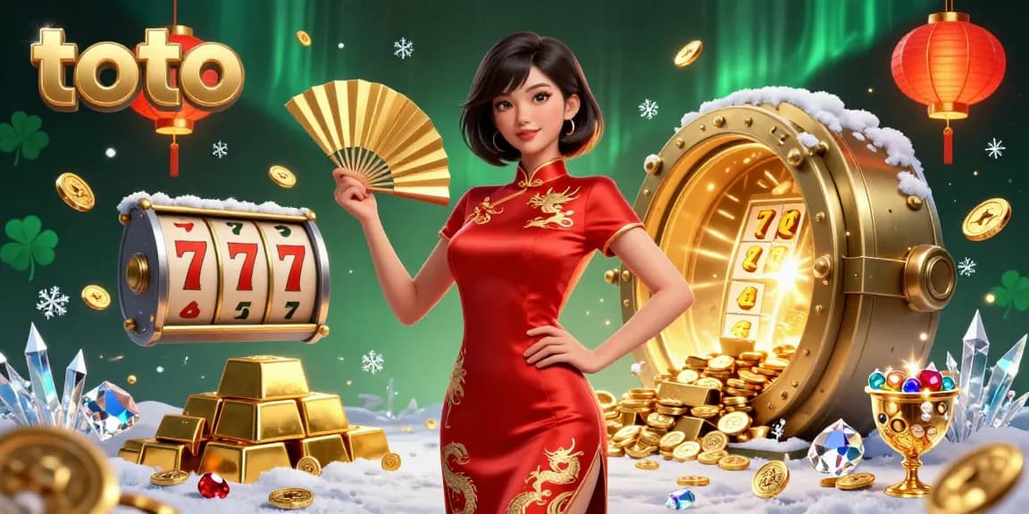 Engage in toto-themed gaming with vibrant casino visuals, capturing excitement and winning potential.