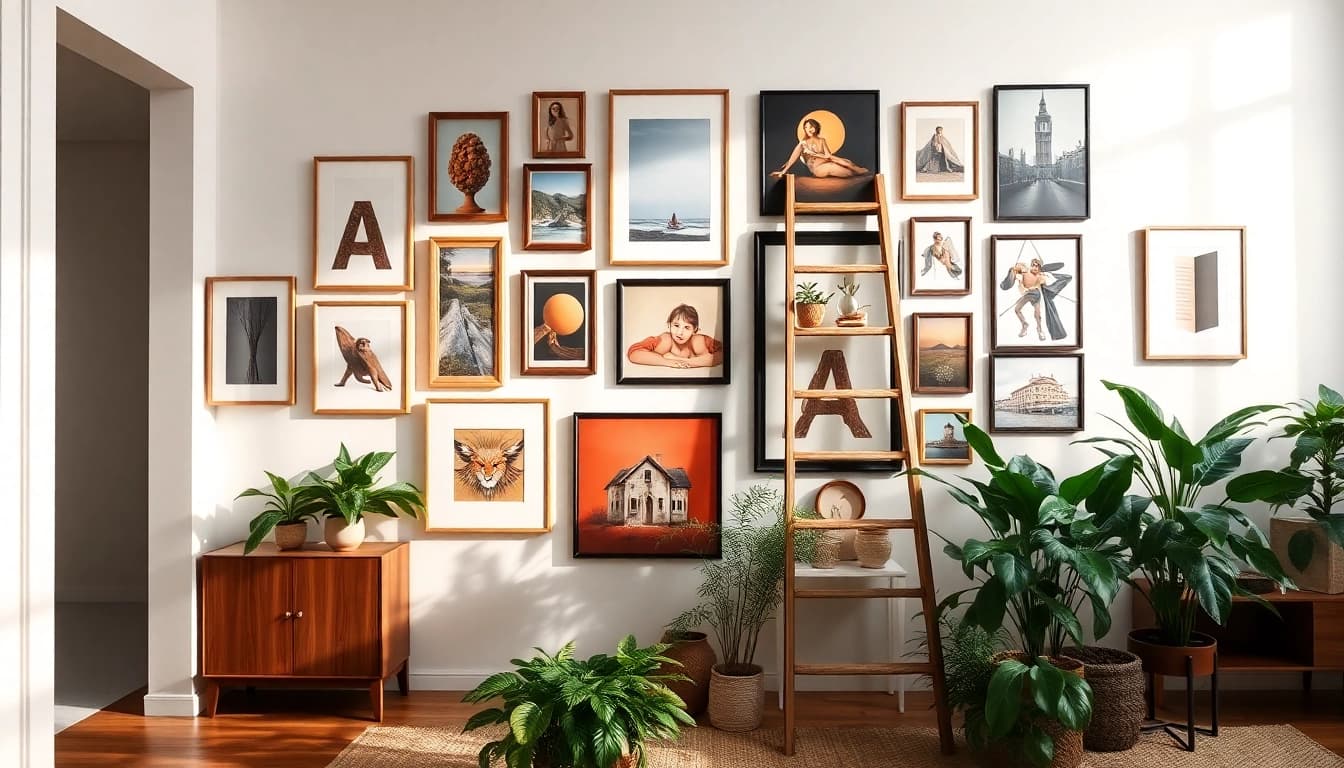 Elevate your decor with picture hanging techniques for a stunning gallery wall.
