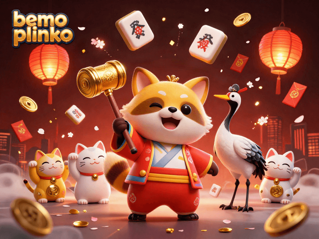Engage in demo plinko with an exciting 3D illustration showcasing vibrant casino elements.