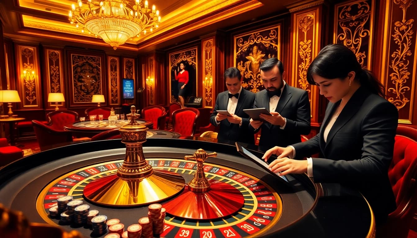 Découvrez le frisson du casino en ligne France avec des tables de roulette vibrantes et des joueurs engagés.