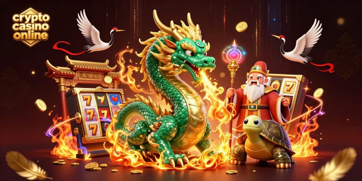 Scopri il mondo emozionante di un crypto casino online con draghi e simboli fortunati.