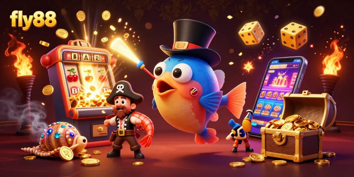 Experience thrilling wins with the fly88 online casino featuring lively characters and vibrant gaming elements.