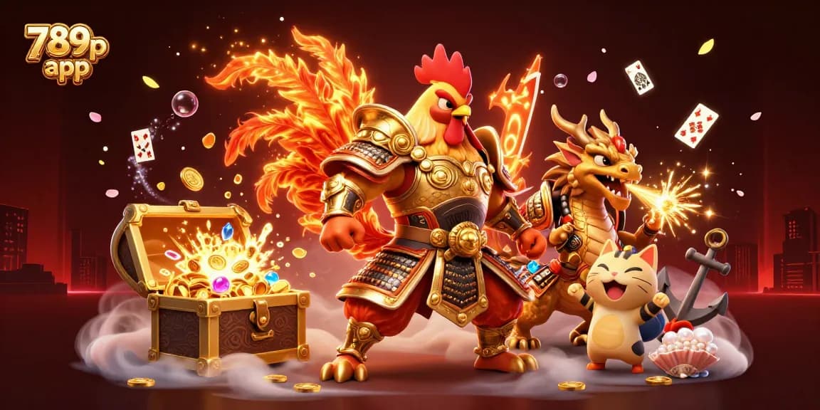 Engage with the vibrant 789p app, featuring dynamic 3D casino characters and elements for an exciting gaming experience.
