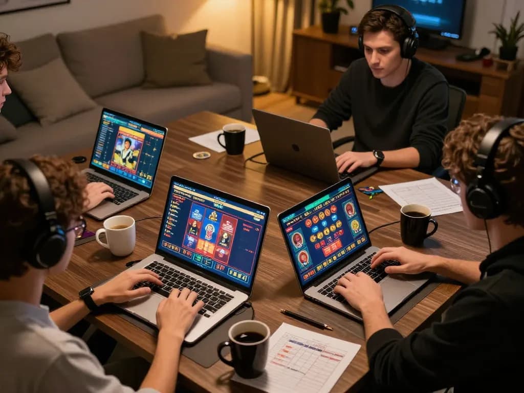 Pemain merencanakan taruhan mereka di platform kasino online seperti paris888 sambil menikmati suasana rumah yang santai