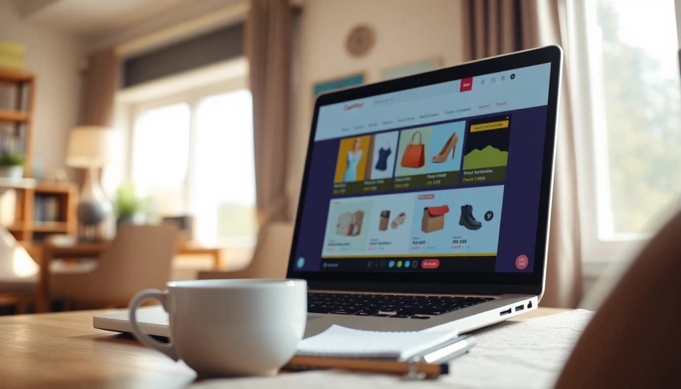 Engaging online shopping experience at https://buyingst.com with vibrant e-commerce interface.