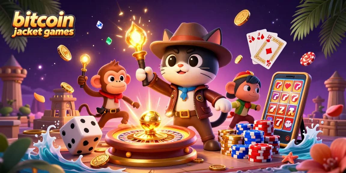 Experience the thrill of bitcoin jackpot games with a vibrant, dynamic 3D scene bursting with excitement.