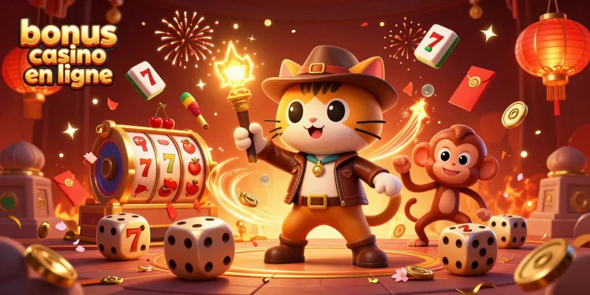Récupérez des bonus casino en ligne avec une illustration 3D pleine d'action et de détails captivants.