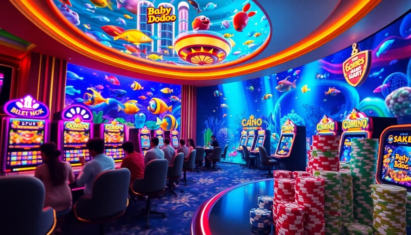 Bắn cá đổi thưởng Baby Dodoo game interface with vibrant graphics and engaging gameplay.