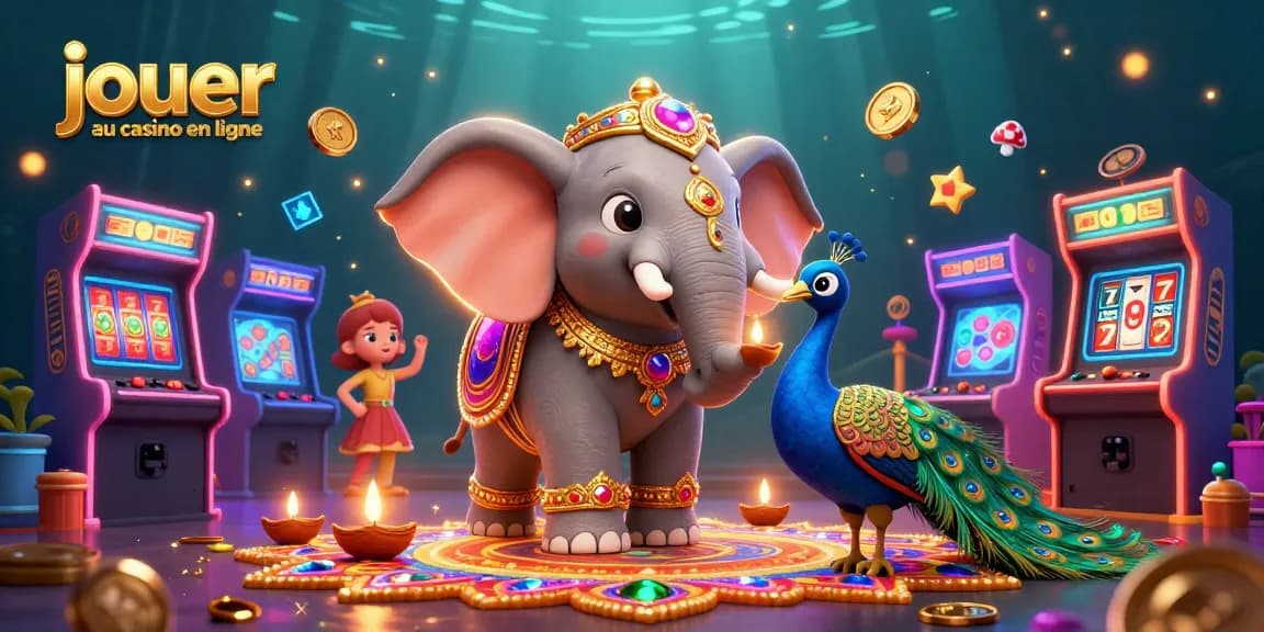 Vivez l'excitation de jouer au casino en ligne avec des personnages vibrants et des éléments de casino.