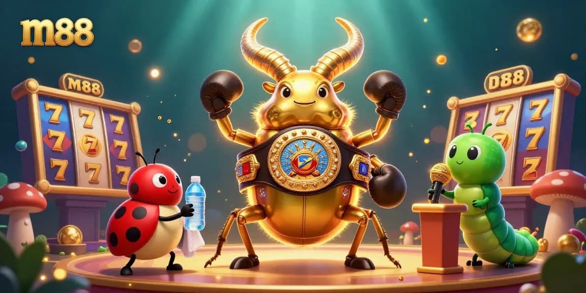 Experience thrilling moments with m88 as characters battle in a vibrant casino-themed universe.