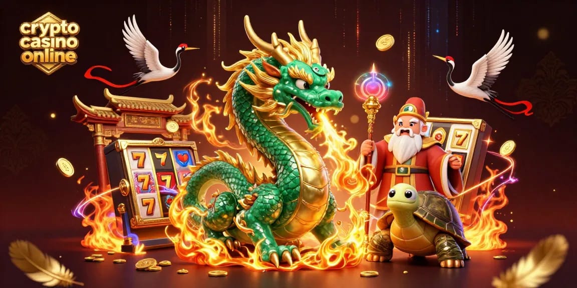 Scopri il mondo emozionante di un crypto casino online con draghi e simboli fortunati.