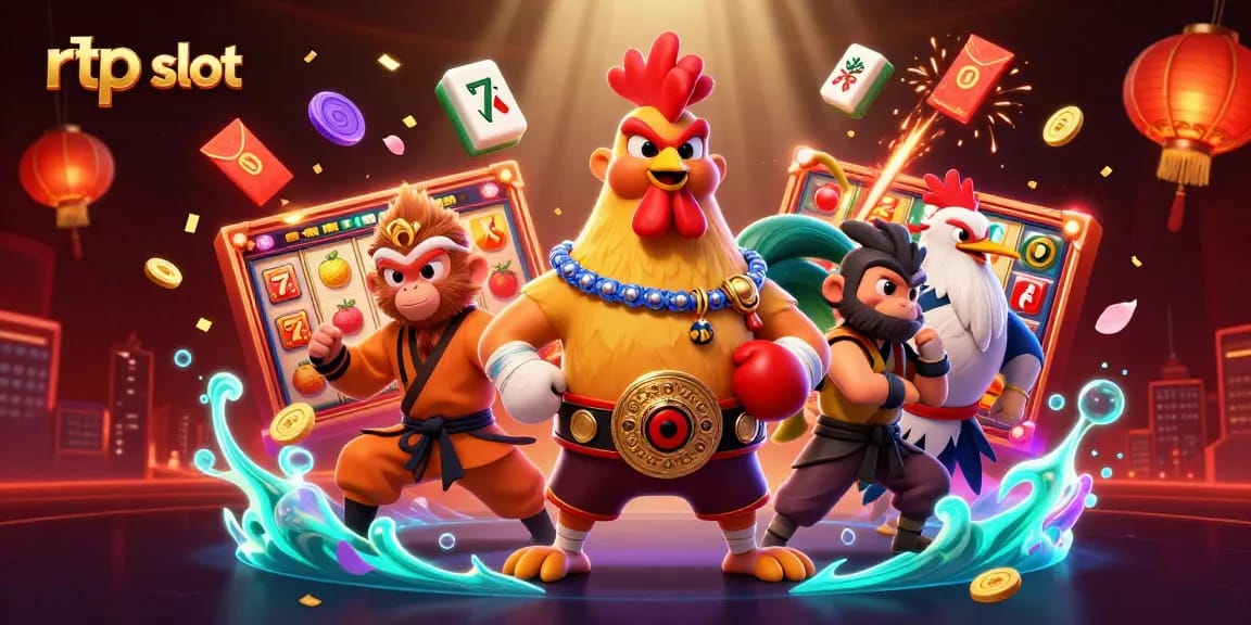 Experience the thrill of rtp slot gameplay with vibrant characters and dynamic casino elements.