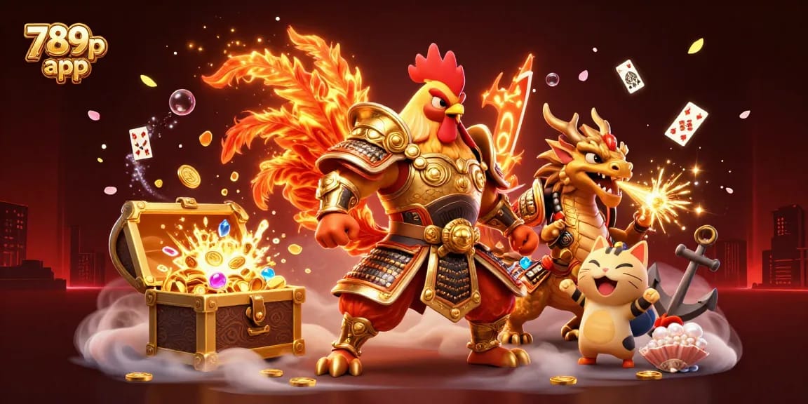 Engage with the vibrant 789p app, featuring dynamic 3D casino characters and elements for an exciting gaming experience.