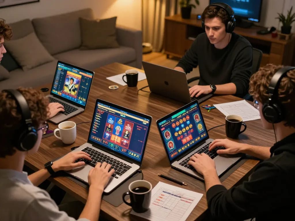 Pemain merencanakan taruhan mereka di platform kasino online seperti paris888 sambil menikmati suasana rumah yang santai