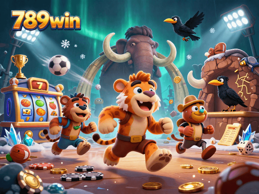 Engage in thrilling gameplay at 789win with dynamic slot reels and prehistoric casino excitement.