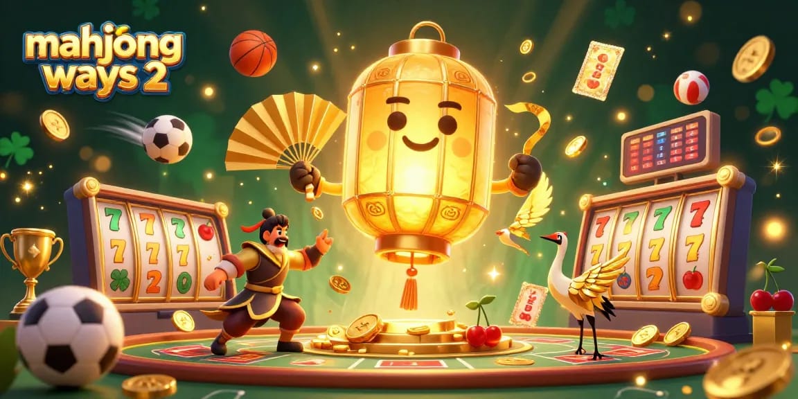 Experience the excitement of mahjong ways 2 with a vibrant 3D casino illustration inspired by rich traditions.