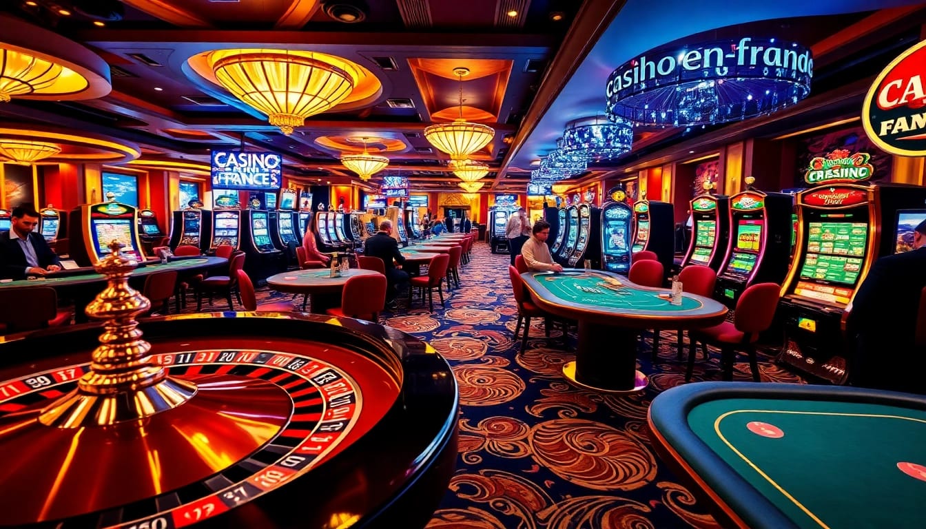 Découvrez l'excitation de casino en ligne france avec des tables de jeu vibrantes et des machines lumineuses.