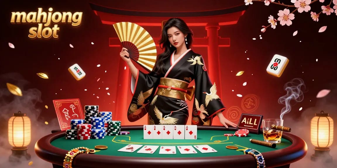 Experience the excitement of mahjong slot games with elegant visuals and vibrant casino elements.