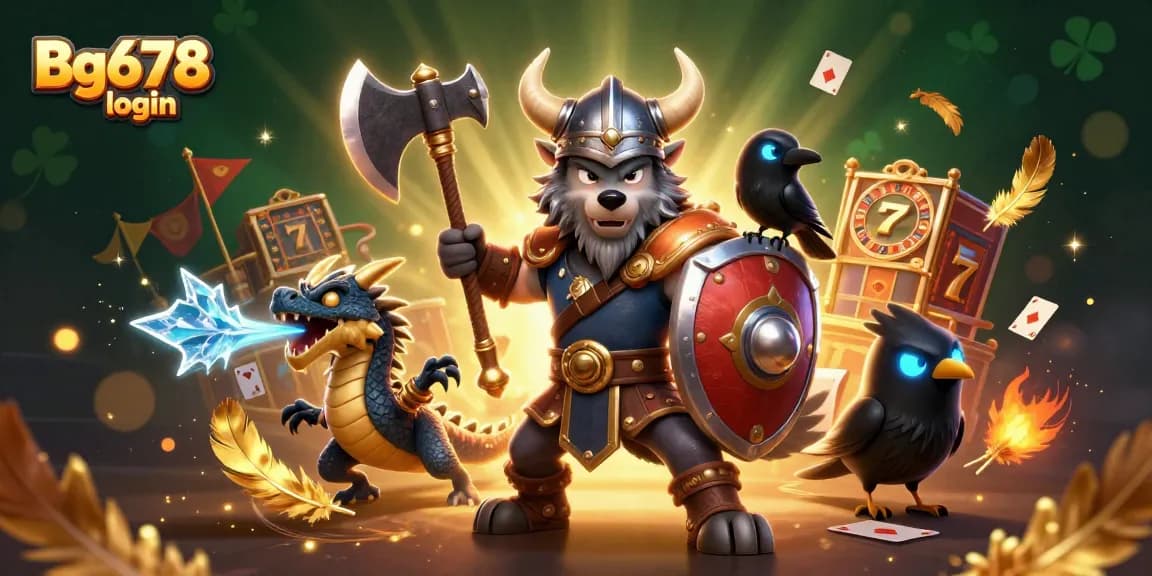 Join the action at Bg678 login with vibrant characters and casino game elements!