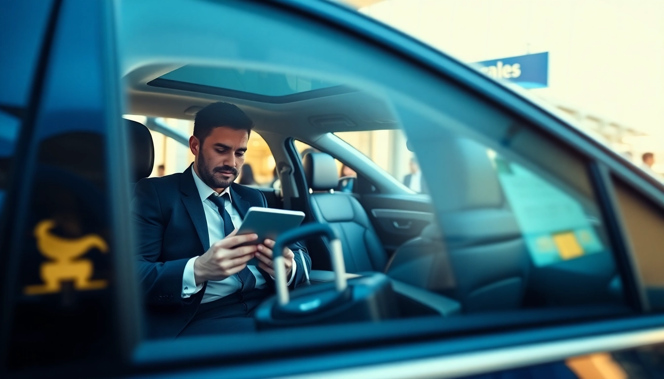 Experience Private Airport Transfers with a professional chauffeur ready to assist at the airport.
