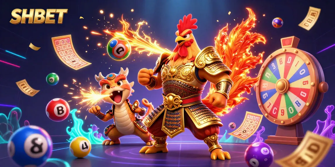Experience exciting gaming at SHBET with vibrant 3D characters and dynamic casino elements.