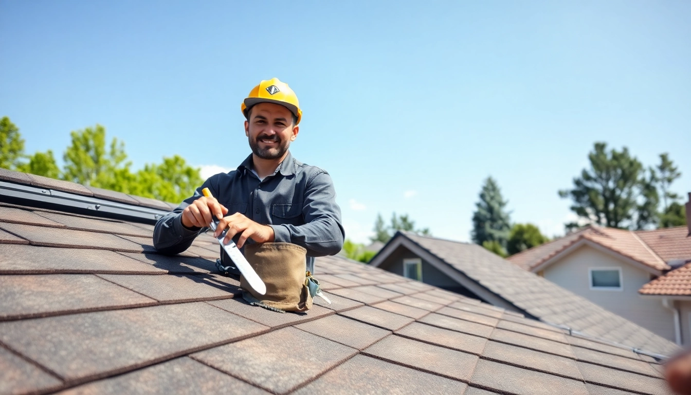 Installing high-quality roofing solutions by an expert in a residential setting.