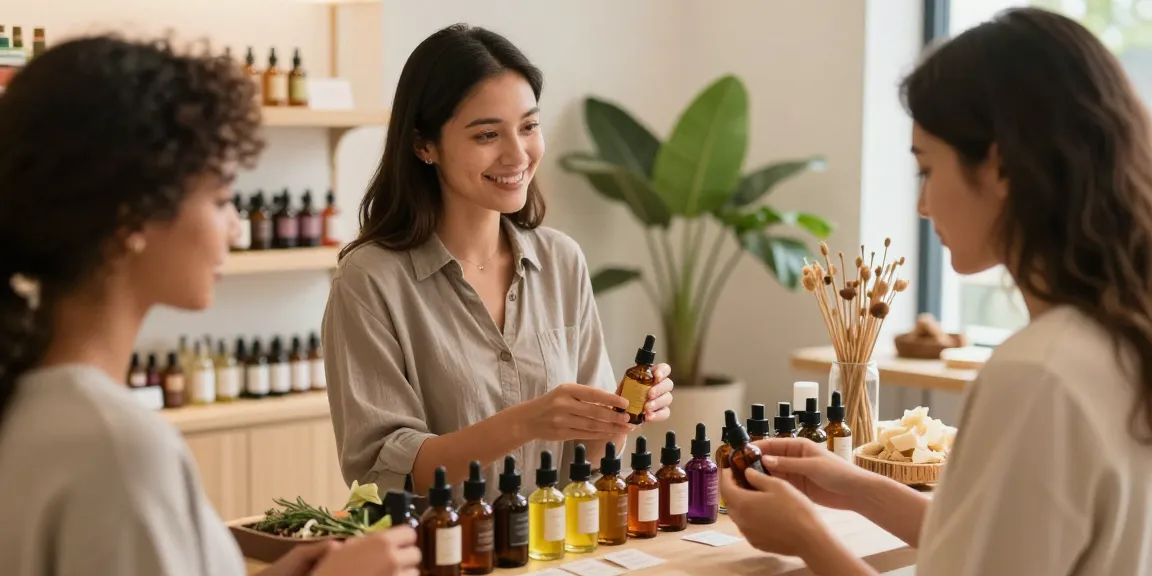 Shop for exotic natural body oils in Durham, NC with a friendly consultant guiding customers