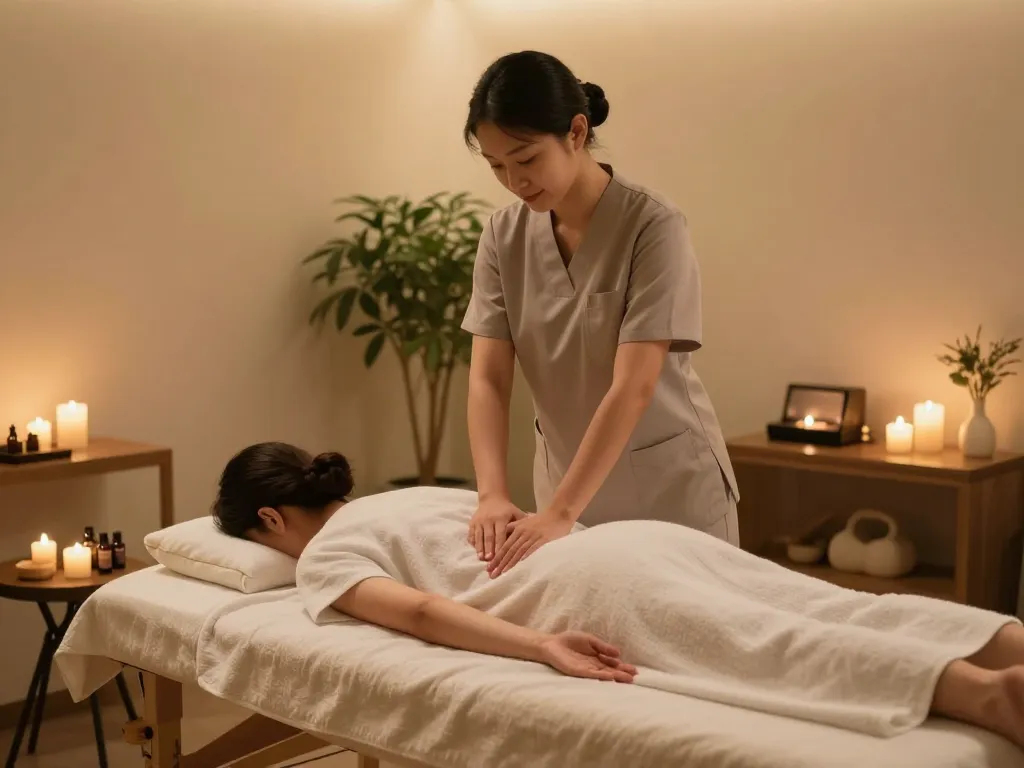 Relaxing Swedish massage experience at a spa in 역삼동마사지, highlighting essential oils and calming atmosphere.
