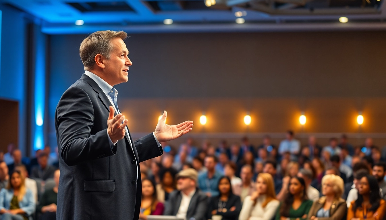 Overcoming Fear of Public Speaking by engaging an attentive audience with confidence and passion.