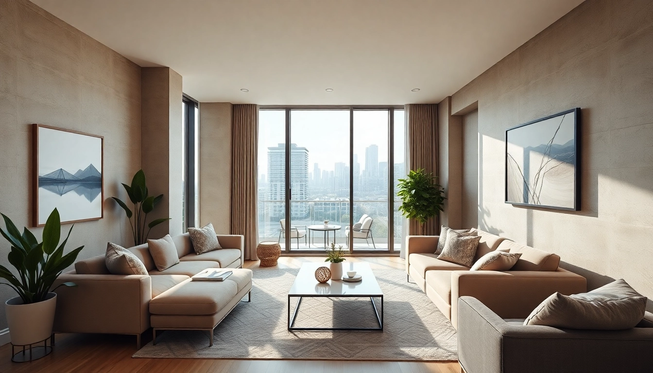 Visualize guaranteed rent in Ealing with a modern property management scene showcasing comfort and security.