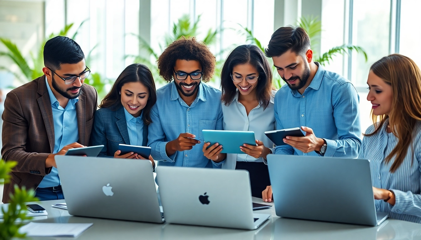 Highlighting a team using Managed IT Services in a modern office environment.