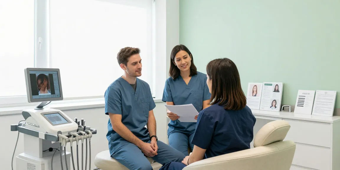 Hair transplant turkey consultation in a professional clinic showcasing patient care and innovative medical services.