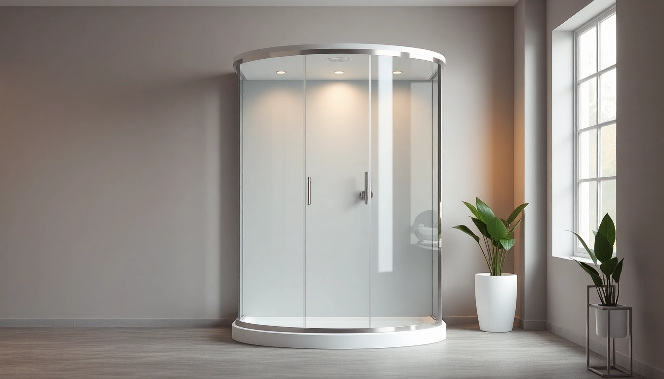 Genießen Sie die Schönheit der sonni Duschkabine in einem modernen Badezimmer mit eleganten Elementen.
