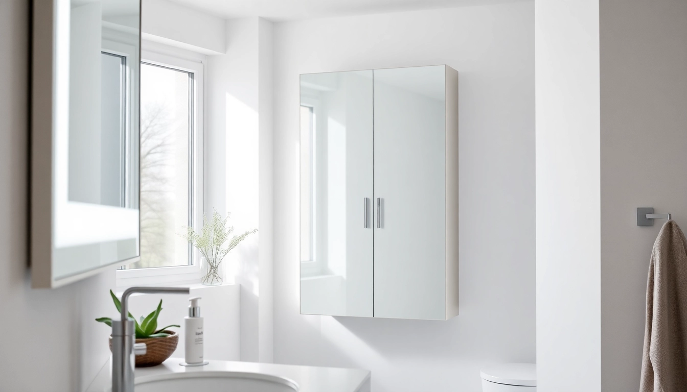 Erleben Sie den sonni Spiegelschrank mit elegantem Design und moderner LED-Beleuchtung im Badezimmer.