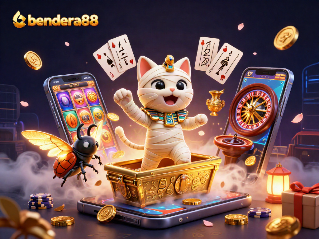 Bendera88 adalah tempat seru untuk bermain slot dengan mumi kucing dan simbol kuno.
