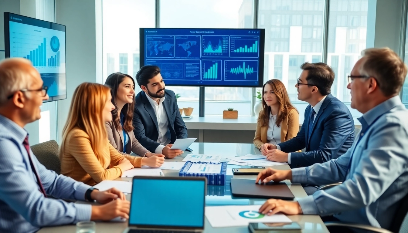 Discussing competitive intelligence strategies in a dynamic team environment with data charts.