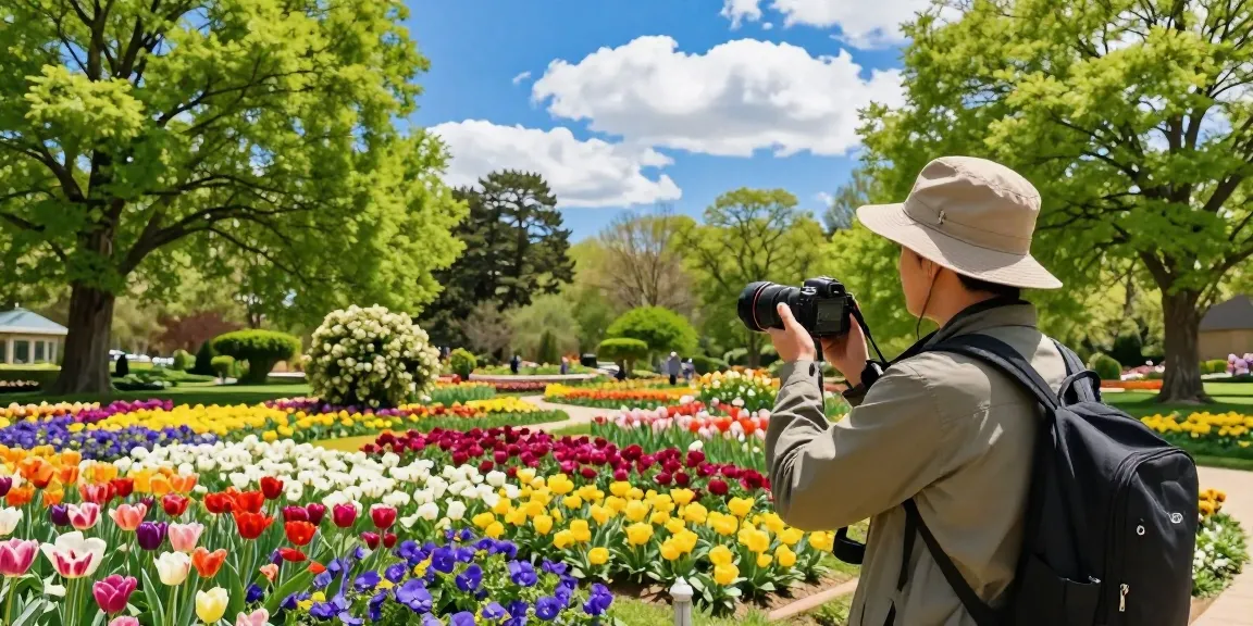 Enjoying the vibrant blooms at https://www.thecapayvalleygardentour.com during a sunny day out.