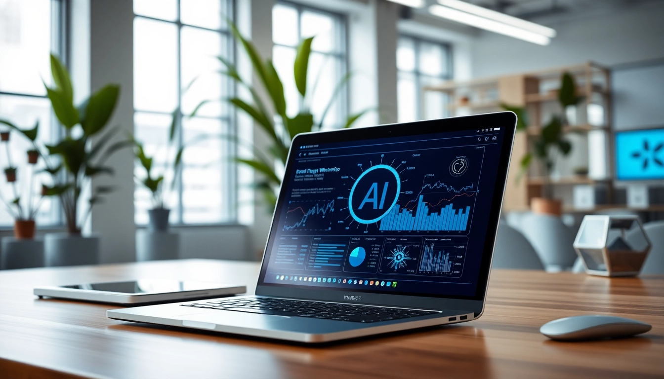 Learn how does Pretzel use AI in its warranty process through a high-tech office setup showcasing advanced data analytics.