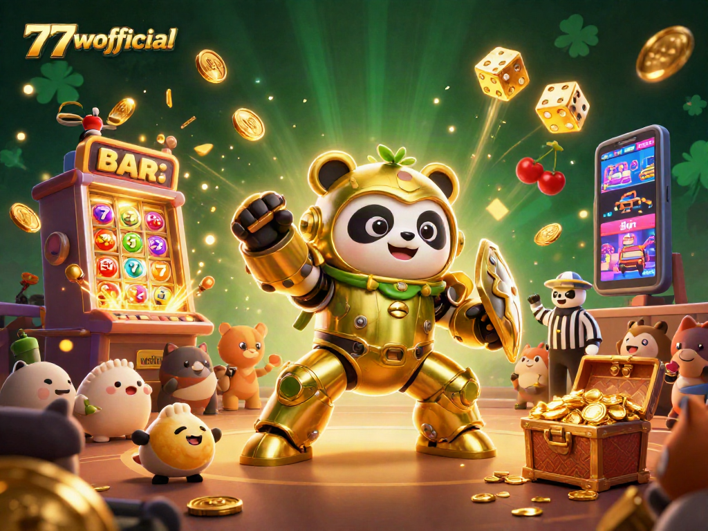 Experience the excitement of winning big with 77wofficial at a vibrant online casino scene.