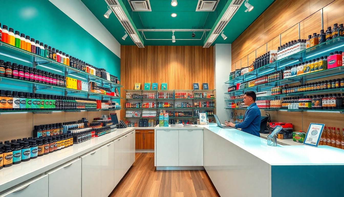 Explore Vape Juice Depot's premium selection of vape products in a vibrant, welcoming shop.