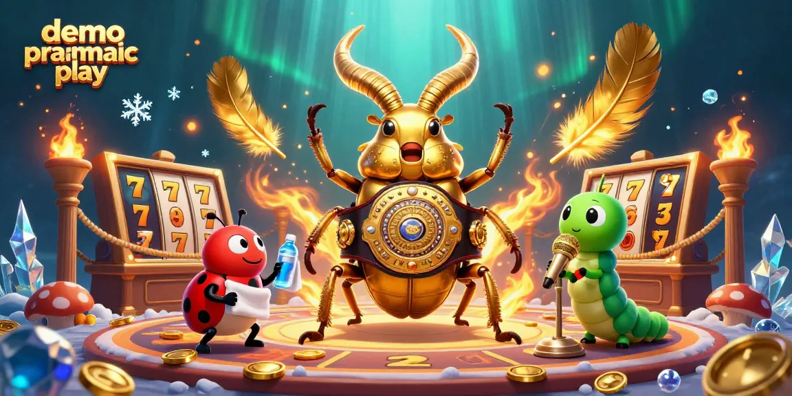 Play demo pragmatic play with engaging slot reels and vibrant characters in a dynamic casino scene.