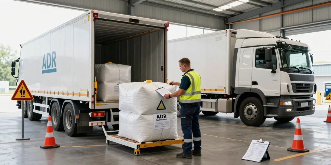 ADR Transport in Dortmund: Fachkraft überprüft Sicherheitsvorkehrungen für Gefahrgut-Transport in Dortmund