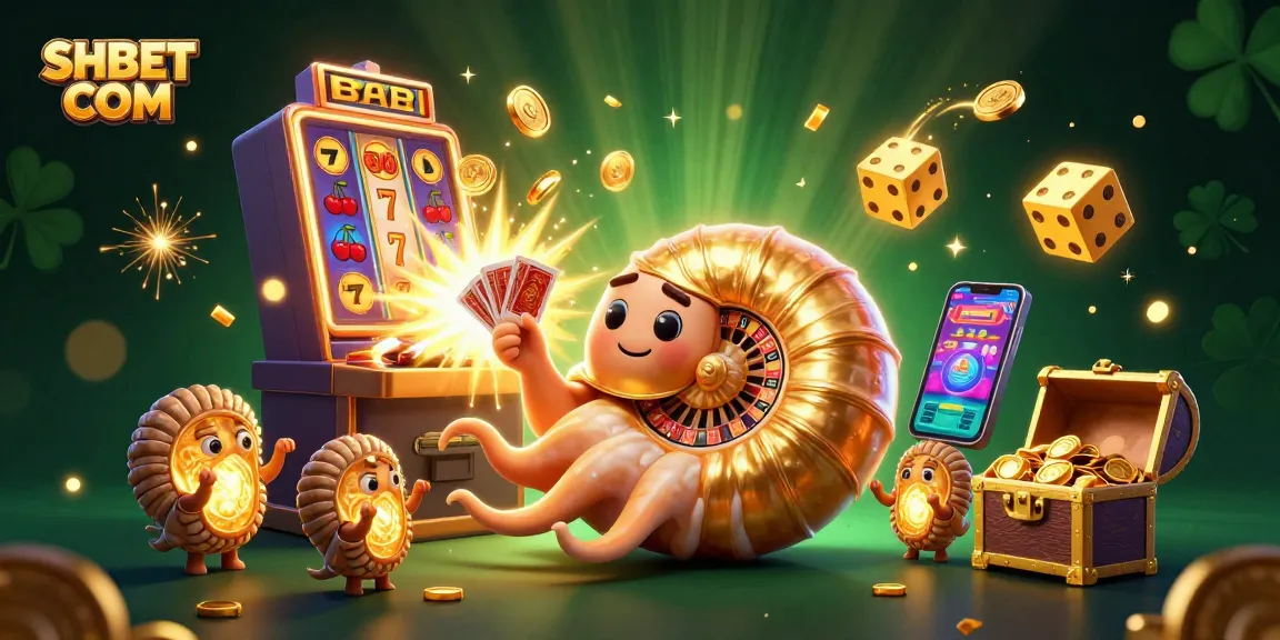 Engage with thrilling games at SHBET COM, featuring an ancient nautilus and a jackpot explosion.