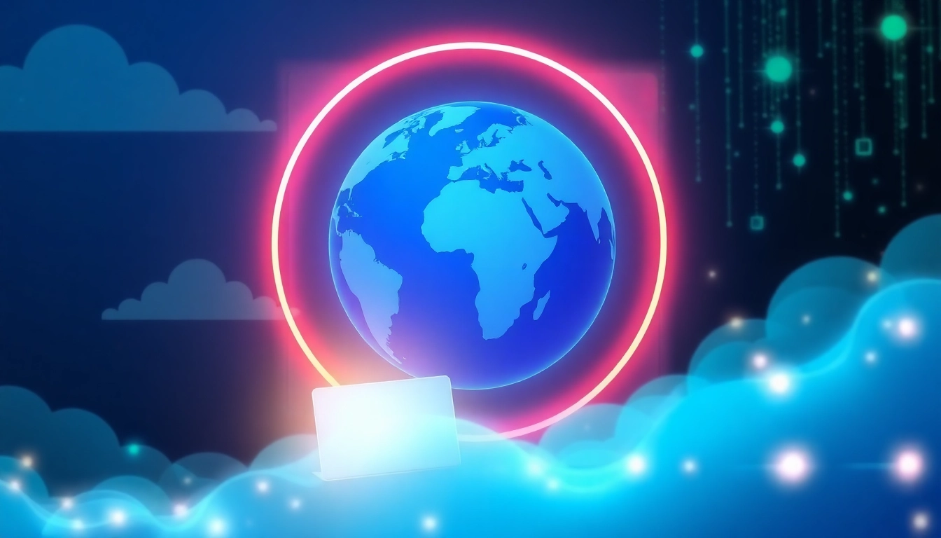 Illustration of a vpn securing online connections in a digital landscape.
