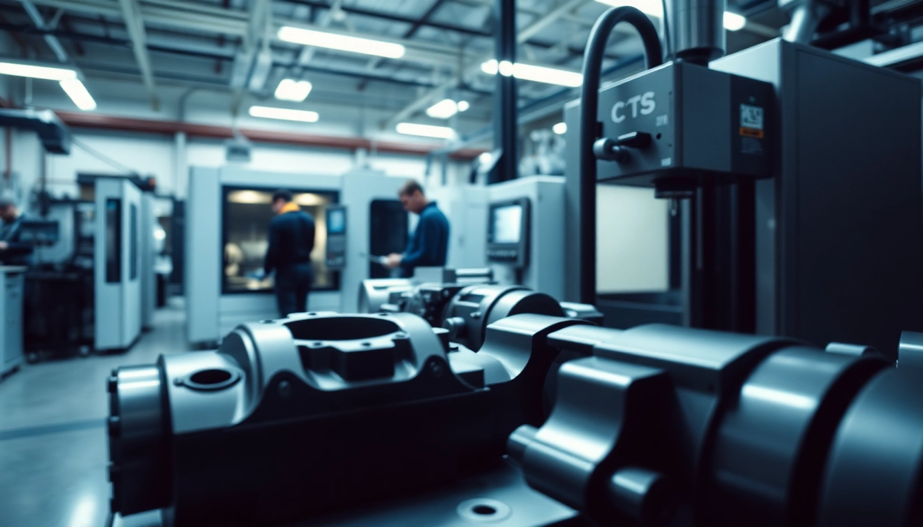 Custom part manufacturer workshop with advanced machinery showcasing precision manufacturing techniques.