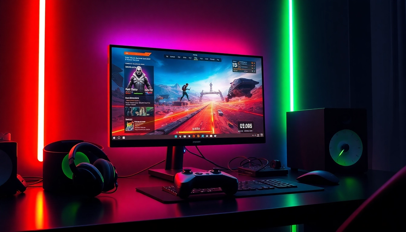 The Best Fortnite script displayed on a vibrant gaming monitor, highlighting dynamic gameplay enhancements.