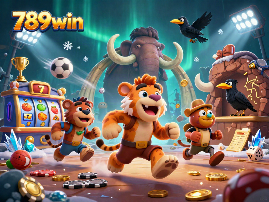 Engage in thrilling gameplay at 789win with dynamic slot reels and prehistoric casino excitement.