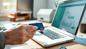 카드 한도 현금화하는 모습, 온라인 결제를 통해 현금을 전환하는 과정