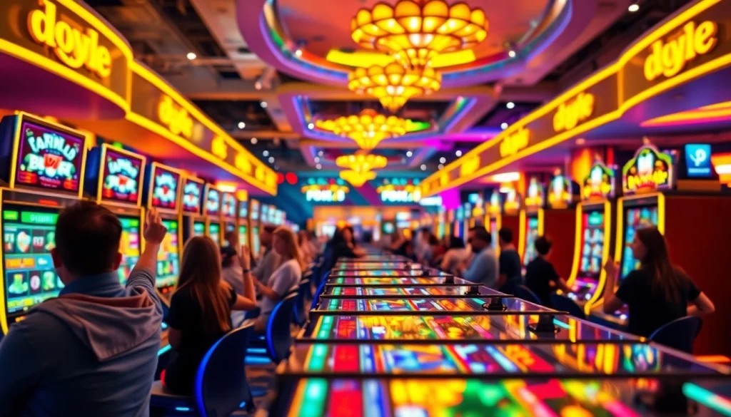 Menangkan dengan pakde4d slot di lingkungan kasino yang ramai dan berwarna-warni.