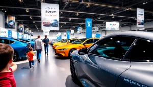 Explore unique vehicles at the Auto Cars Show with vibrant colors and an engaging atmosphere.